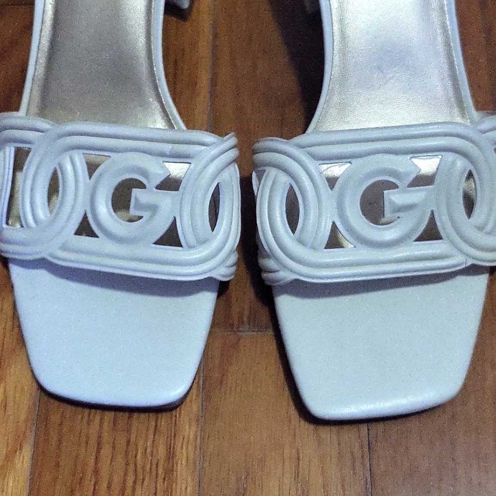 White Women's Slide Sandals - Picture 2 of 4